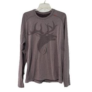 Lululemon Metal Vent Tech Shirt Mens L Purple Long Sleeve Limited Edition Buck